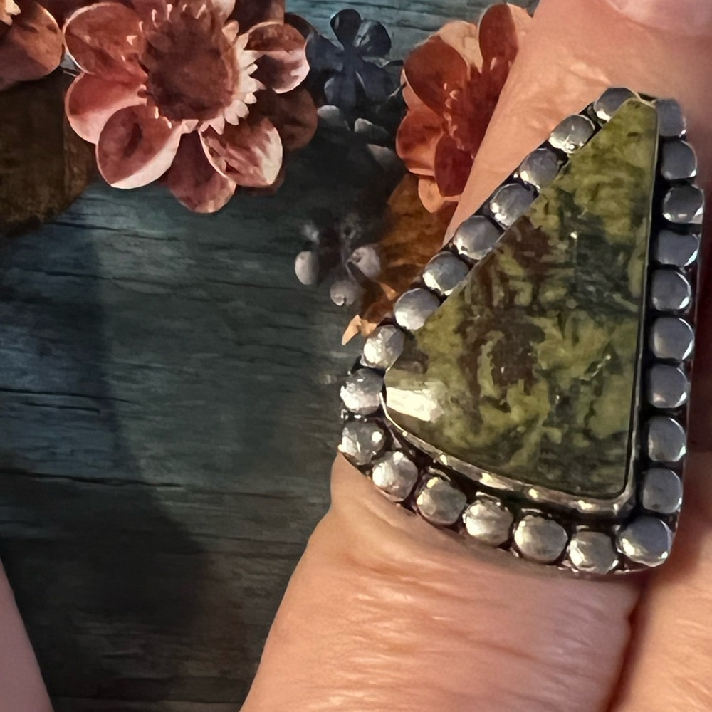 Eudialyte Sterling Ring - image 5